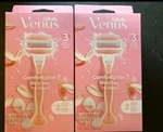 2 Gillette Venus Comfortglide White Tea Womens Razors W/ Cartridges. Fixed Price $14.99.
