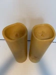 Gerson Everlasting Glow Led Pillar Candles Set Of 2 Gold 17 Non Working. Fixed Price $25.00.