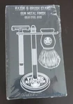 Vikings Revolution Razor Brush Stand D=sun Metal Finish Solid Steel Base. Fixed Price $30.00.