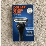 Dollar Shave Club Razor 4 Blades Stainless Steel Flexible Head 2 Cartridges New. Fixed Price $9.99.