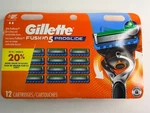 Brand New Gillette Fusion Proglide Refill Razor Blades, 12 Cartridges #635. Fixed Price $27.95.
