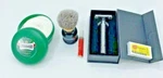 Proraso Shaving Set With(s.soap+feather Blades+alum Pencil+d.edge Razor+brush). Fixed Price $43.00.