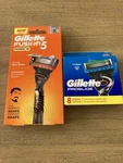 Gillette FUSION5 Men's Razor Power Handle + 9 Blade Refills Cartridges. Fixed Price $38.95.