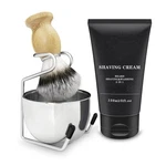 Shaving Kit 4 Pcs Shave Razor Badger Brush Stand Soap Bowl Mug Gift Set Beard. Fixed Price $23.39.