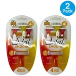 Bic Soleil Smooth Women's Disposable Razors 3-BLADE 4 Count 2 Pack Bundle. Fixed Price $14.00.