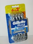 Gillette Blue Comfort 3-BLADE Razors. Pack Of 8. New.. Fixed Price $22.99.