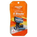 Equate Men's 5 Blade Dual Lubrication Disposable Razor, 3 Count (pack 2). Fixed Price $14.99.