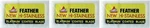 30X Feather Double Edge Razor Blades Platinum Coated Hi-stainless Steel Japan Ma. Fixed Price $11.95.