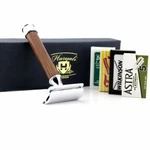 Haryali Double Edge Safety Men Wooden Handle Home Baerd Shaving Razors. Fixed Price $25.28.