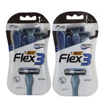 2 Pack Bic Flex 3 Men Disposable Razors W/ Blades Smooth Shave, 4PCS Each. Fixed Price $14.95.
