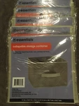 Lot Of Essentials Tan Collapsible Storage Container With Handle, 11X10.5X10.5. Fixed Price $9.99.