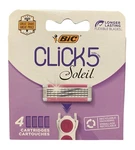 Bic Click 5 Soleil Women's Razor Refills With Flexible Blades 4 Cartridges. Fixed Price $7.99.