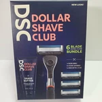 Dollar Shave Club 6 Blade Razor With Butter, 1 Handle, 4 Cartridges. Fixed Price $10.37.