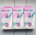 Schick Hydro Silk 3 Razors For Women, 1 Handle + 2 Cartridges Pink Pack New. Fixed Price $19.75.