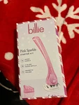 Billie Glitter Pink Starter Kit Razor Pack With Blades. Fixed Price $16.00.