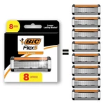 8 Bic Flex 5 Refillable Razor Cartridges Men Smooth And Comfortable. Fixed Price $17.49.