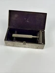 Valet Auto-strop Safety Razor With Metal Storage Case Vintage Antique. Fixed Price $8.99.