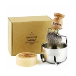 Anbbas 4IN1 Badger Hair Shaving Brush Set, With Goat Milk Soap ... Fast Usa Ship. Fixed Price $33.32.