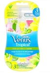 Gillette Venus Tropical Disposable Razor, 3 Blades, Qty Razors. Fixed Price $18.95.