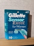 Gillette Sensor Excel For Women 10 Cartridges W/aloe & Moisturizers 1996 New. Fixed Price $59.99.