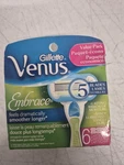 6 Gillette Embrace Razor Blades Refill Cartridge Fit Venus Olay Swirl Spa Shaver. Fixed Price $20.25.
