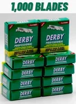 Derby Professional Single Edge Razor Blades 1000 Count Pre Cut Half For Barbers. Fixed Price $42.99.