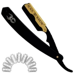 Classic Stainless Steel Straight Edge Barber Razor Salon Shavette + 10 Blades. Fixed Price $24.99.