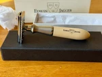 Edwin Jagger Safety Razor Nickel Plated Collar Imitation Ivory Handle & Ej Case. Fixed Price $145.00.