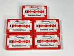 25 Persona Red Stainless Steel Double Edge Shaving Blades For Safety Razors. Fixed Price $16.99.