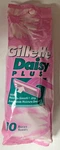 Gillette Daisy Plus Disposable Razor 10 Pack Nos. Fixed Price $12.00.
