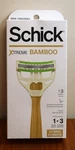 Schick Xtreme Bamboo 3 Blade Razor Handle Plus Cartridges Sustainable Hybrid. Fixed Price $8.99.