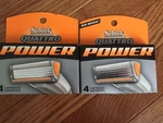 2 Boxes Schick Quattro Power 4 Cartridges Each New In. Fixed Price $10.99.
