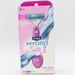 Schick Hydro Silk 3 Blade Razors 1 Handle & 2 Cartridges W/ Hydra-boost Serum. Fixed Price $9.88.