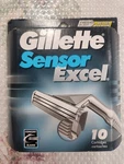 Gillette Sensor Excel 10 Cartridges Fresh Blade Better Shave Comfort Brazil 2000. Fixed Price $39.99.