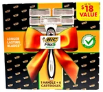 Bic Flex 5 Blade Sensitive Razor 1 Handle + 6 Cartridges Shaver Set. Fixed Price $19.95.