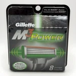 Gillette M3 Power 8 Total Cartridges Scuffed Packaging. Fixed Price $29.99.