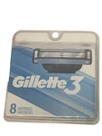 Gillette 3 Razor Cartridges-- Only- 8CT. Fixed Price $12.95.