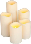 Everlasting Glow 5PC Led Resin Candle Set W/ Timer Gerson 33985 Damaged Box. Fixed Price $59.99.