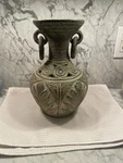 Vase Mid 20TH Century Tribal Latin America Handmade Red Clay Urn 10.5 Handles. Fixed Price $39.99.