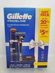 *new* Gillette Gift Set Proglide Razor One 5 Blade 1 Hook 7OZ Shave Gel. Fixed Price $10.48.