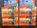 (lot Of 4) Gillette Fusion 5 Proglide Chill Razor Blade Refills - 16 Cartridges. Fixed Price $42.98.