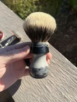 Craving Shaving Shd Gelousy Knot, Swirled Gray Handle. Fixed Price $150.00.