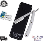 Steel Barber Hair Salon Straight Wet Cut Throat Shaving Razor Shavette White. Fixed Price $7.38.