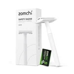 Zomchi Safety Razor White Metal Double Edge For & Women With 5 Blades. Fixed Price $19.99.