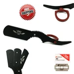 Zeepk Stainless Steel Cut Throat Straight Razor Blade Holder Shavette + 10. Fixed Price $14.99.