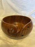 Crochet Knitting Handmade Heavy Solid Wood Yarn Bowl Handicrafts Hagestsad. Fixed Price $14.25.
