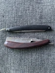 Boker King Cutter Straight Razor Solingen & Damascus Steel Lot Of 2. Fixed Price $75.00.