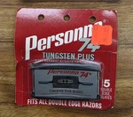 Vintage Personna 74 Tungsten Plus Double Edge Razor Blades 5 Pack. Fixed Price $21.99.