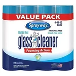 Sprayway Glass Cleaner, 19 Oz, 4PK. Fixed Price $14.95.