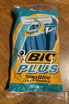 Vintage 1999 Bic Plus Sensitive Aloe & Vitamin Shavers Pack Of 10 - New Nos. Fixed Price $19.98.